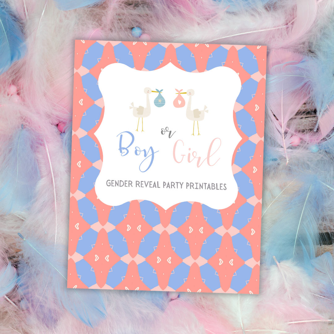 Gender Reveal Party Printables Printables And More Club