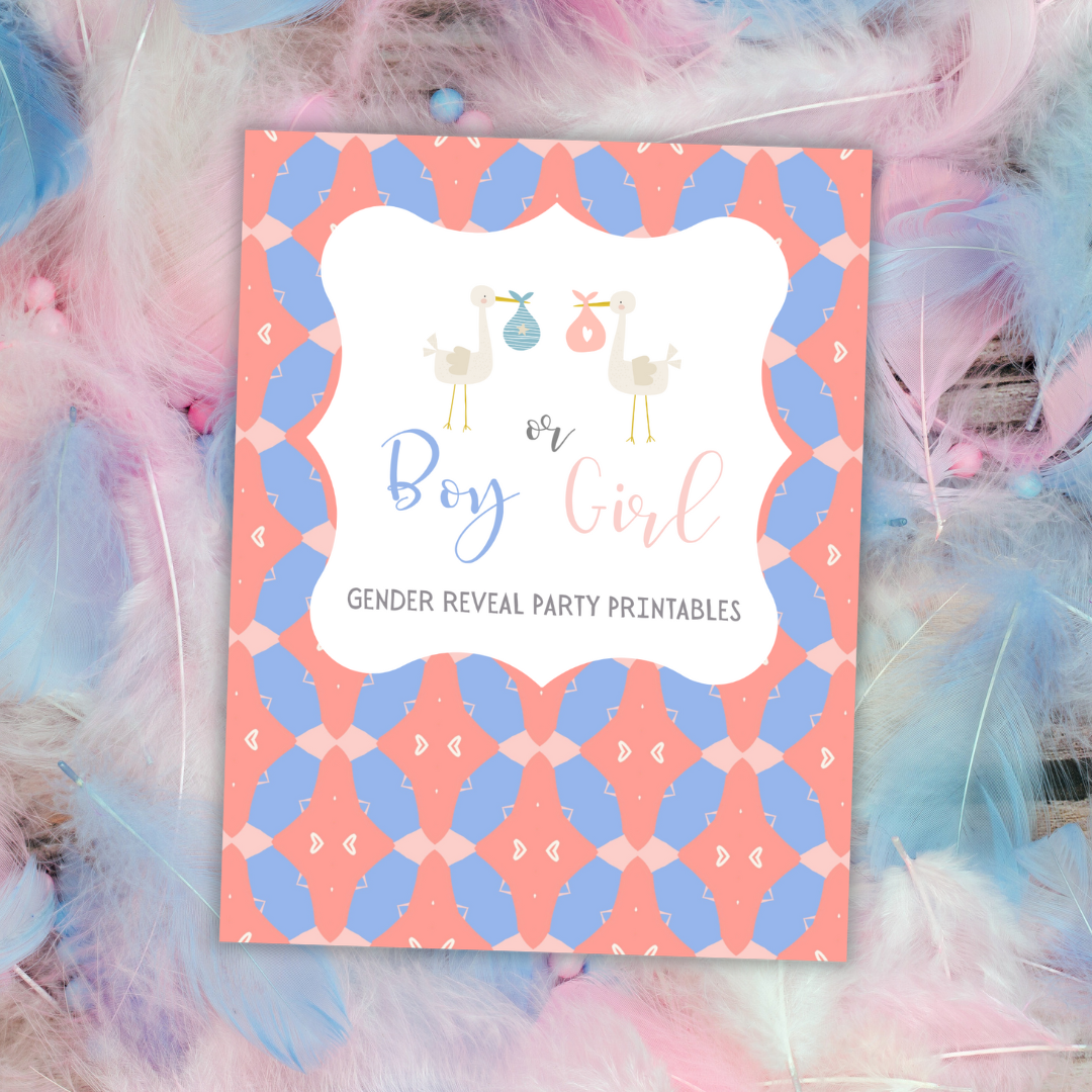 Gender Reveal Party Printables