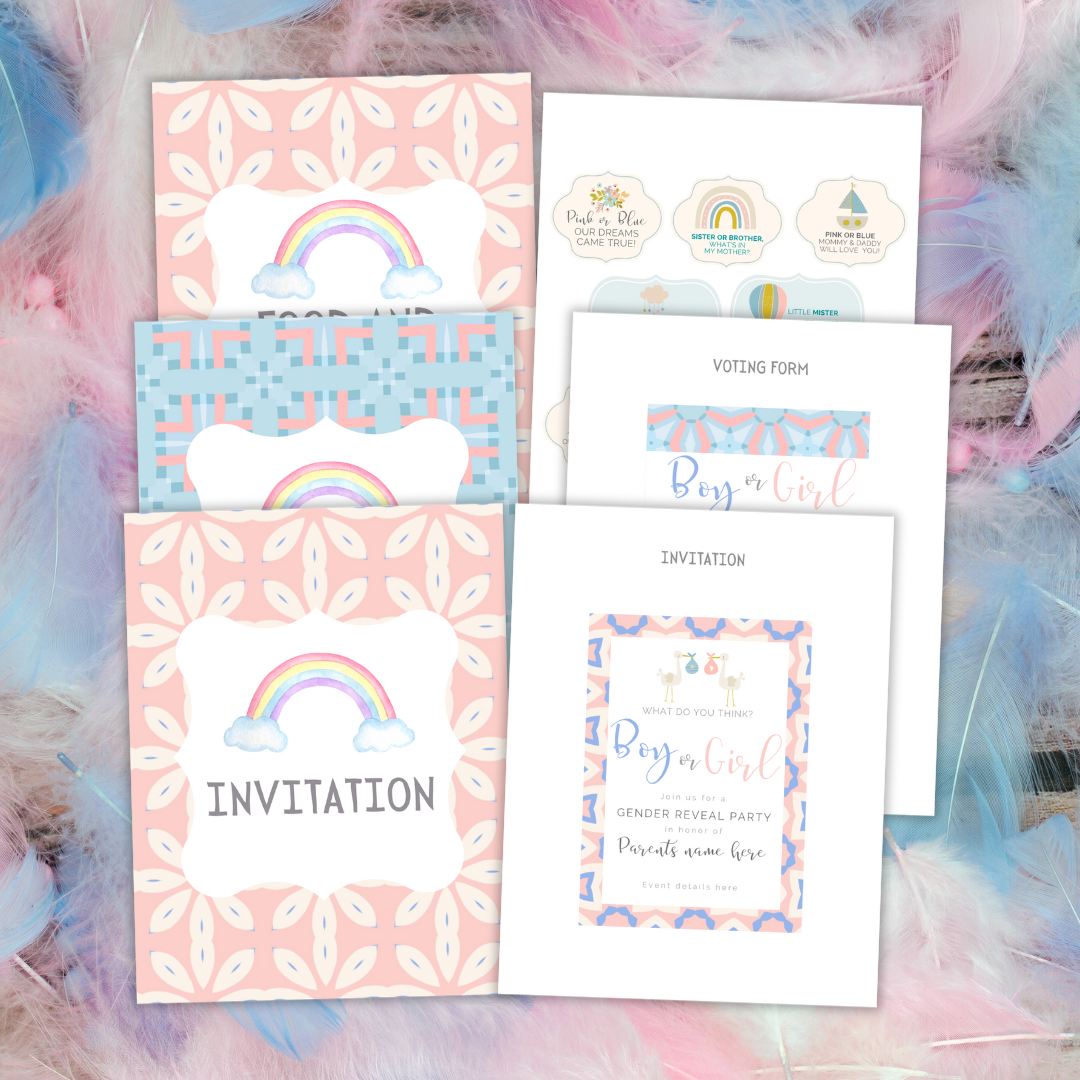 Gender Reveal Party Printables