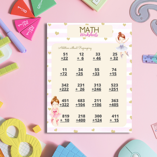 Ballerina Math Worksheets