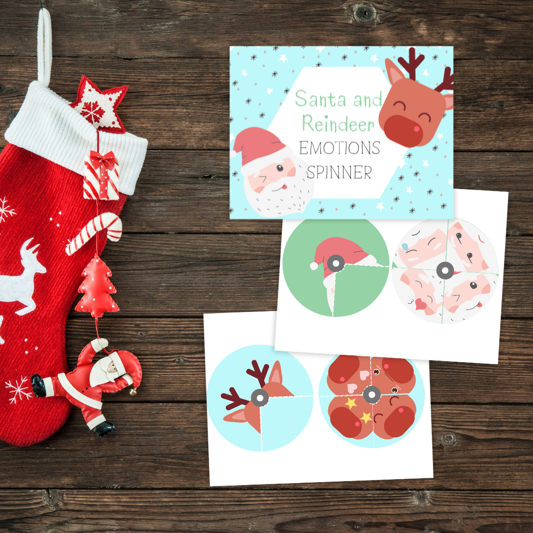 Santa and Reindeer Emotions Spinner