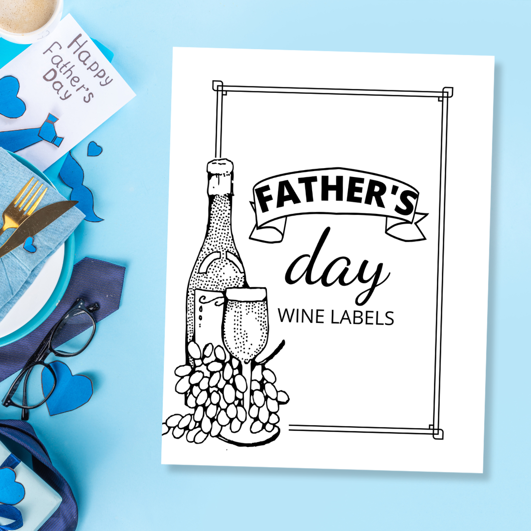 Father's Day Wine Label