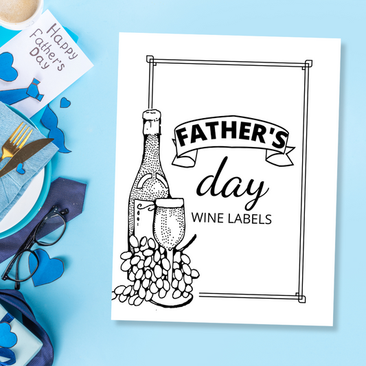 Father's Day Wine Label