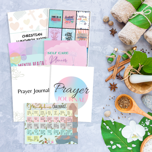 Mental Health, Mindfulness and Self Care Templates Bundle