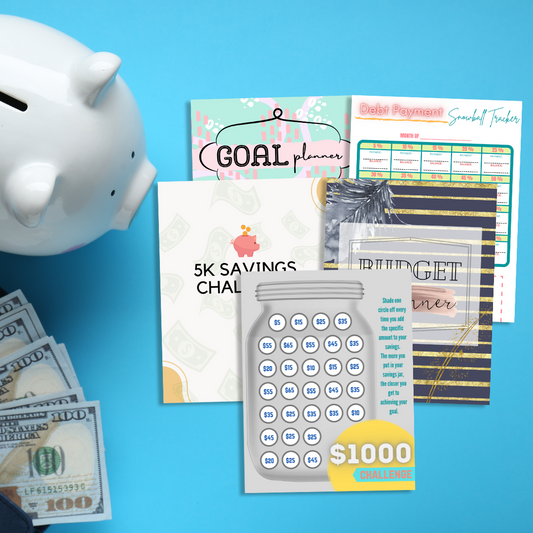 Financial, Goals, and Savings Templates Bundle
