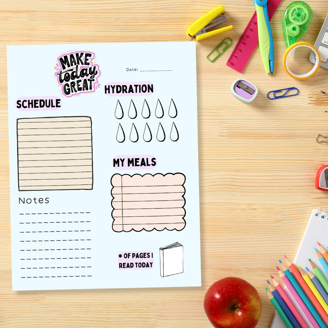 Kid's Daily Planner