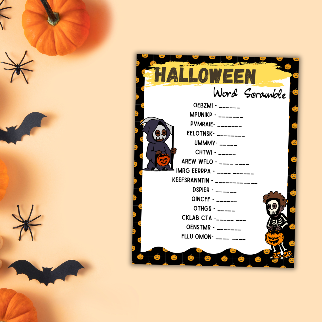 Halloween Games Templates Bundle