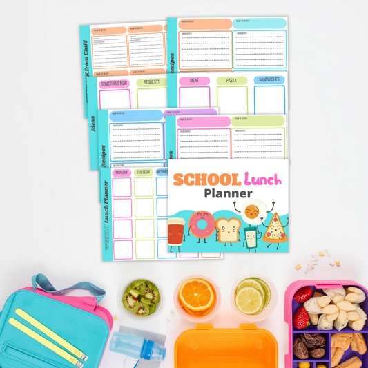 Weekly School Lunch Planner