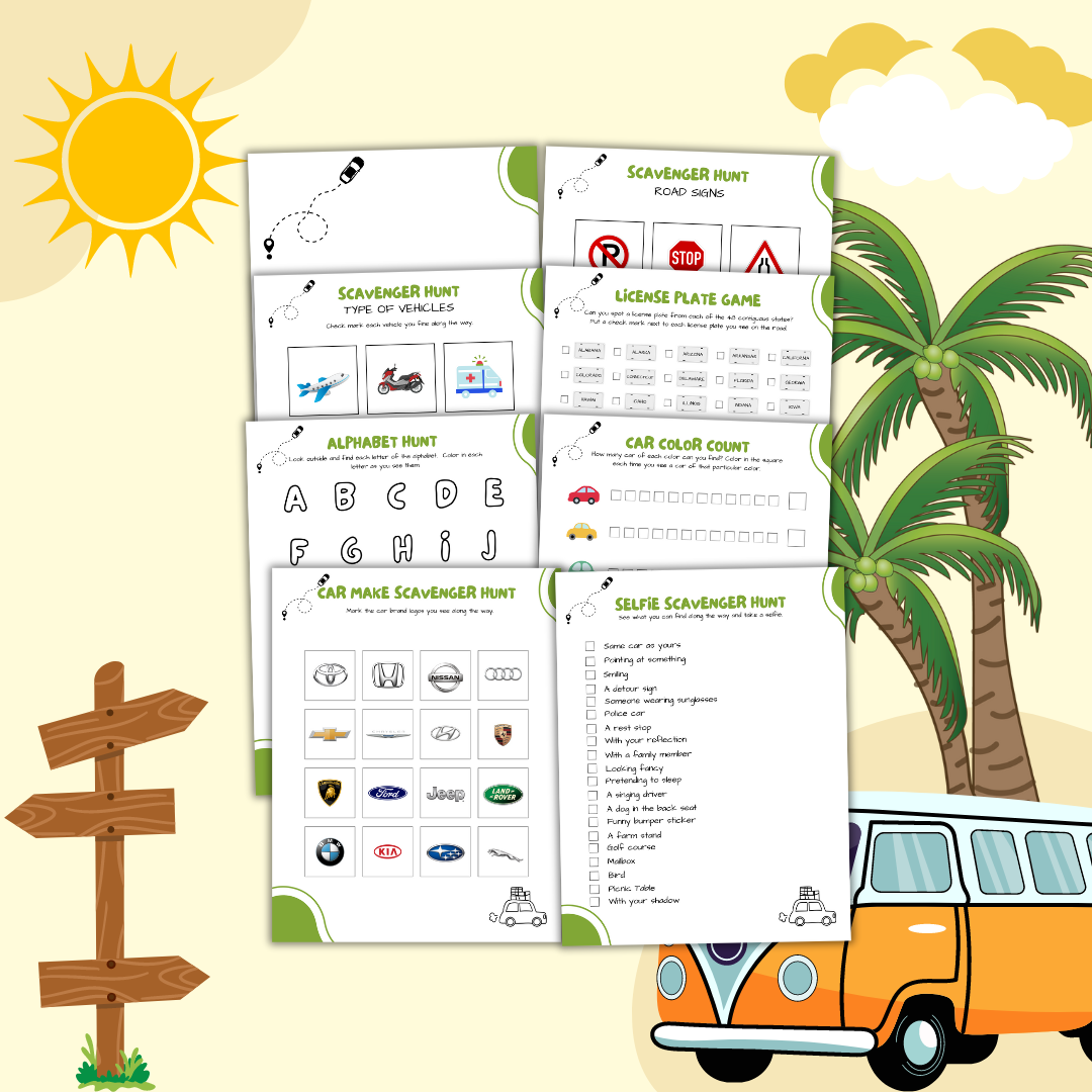 Road Trip Activity Pack