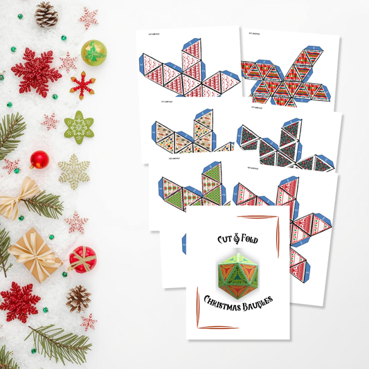 Cut and Fold Christmas Baubles