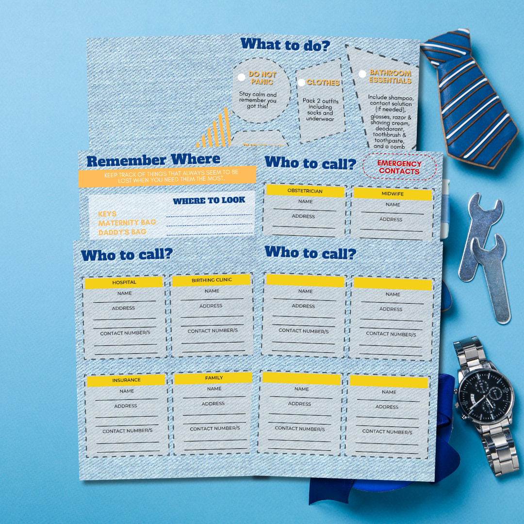 Daddy Delivery Day Checklist