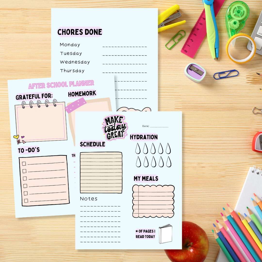 Kid's Daily Planner