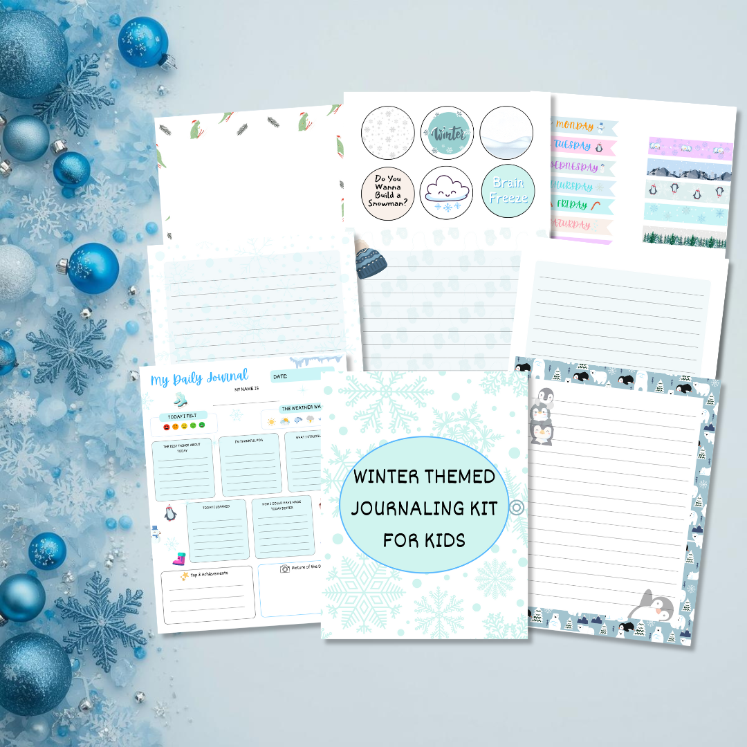 Winter Themed Journaling Kit for Kids