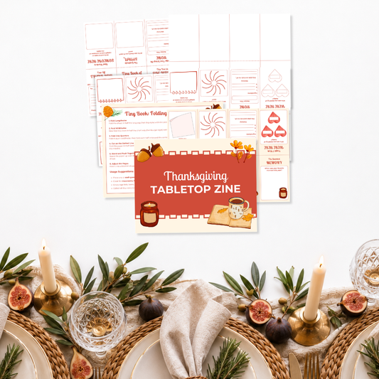 Thanksgiving Tabletop Zine Template