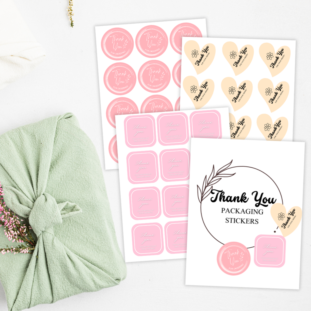 Thank You Packaging Stickers