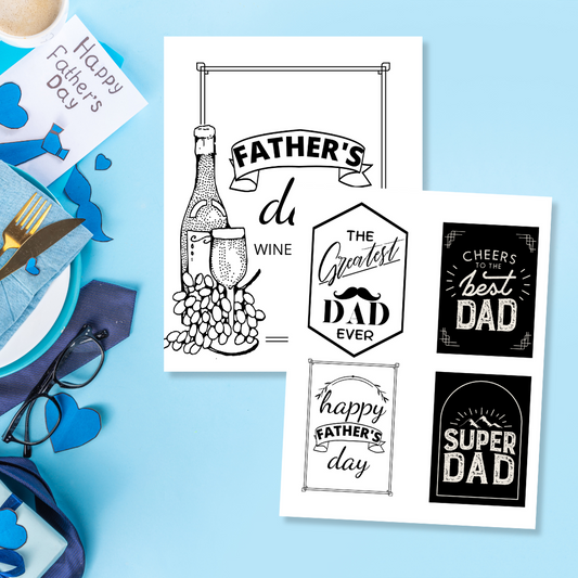 Father's Day Wine Label