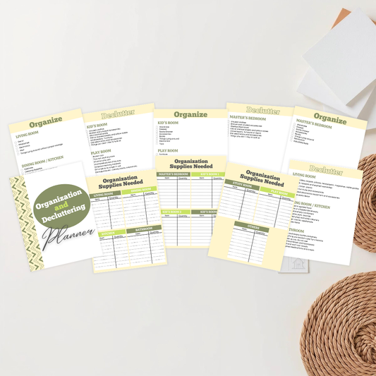 Organization and Decluttering Planner