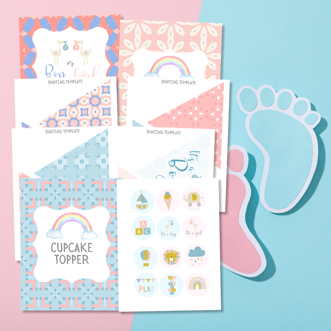 Pregnancy and Baby Shower Templates Bundle