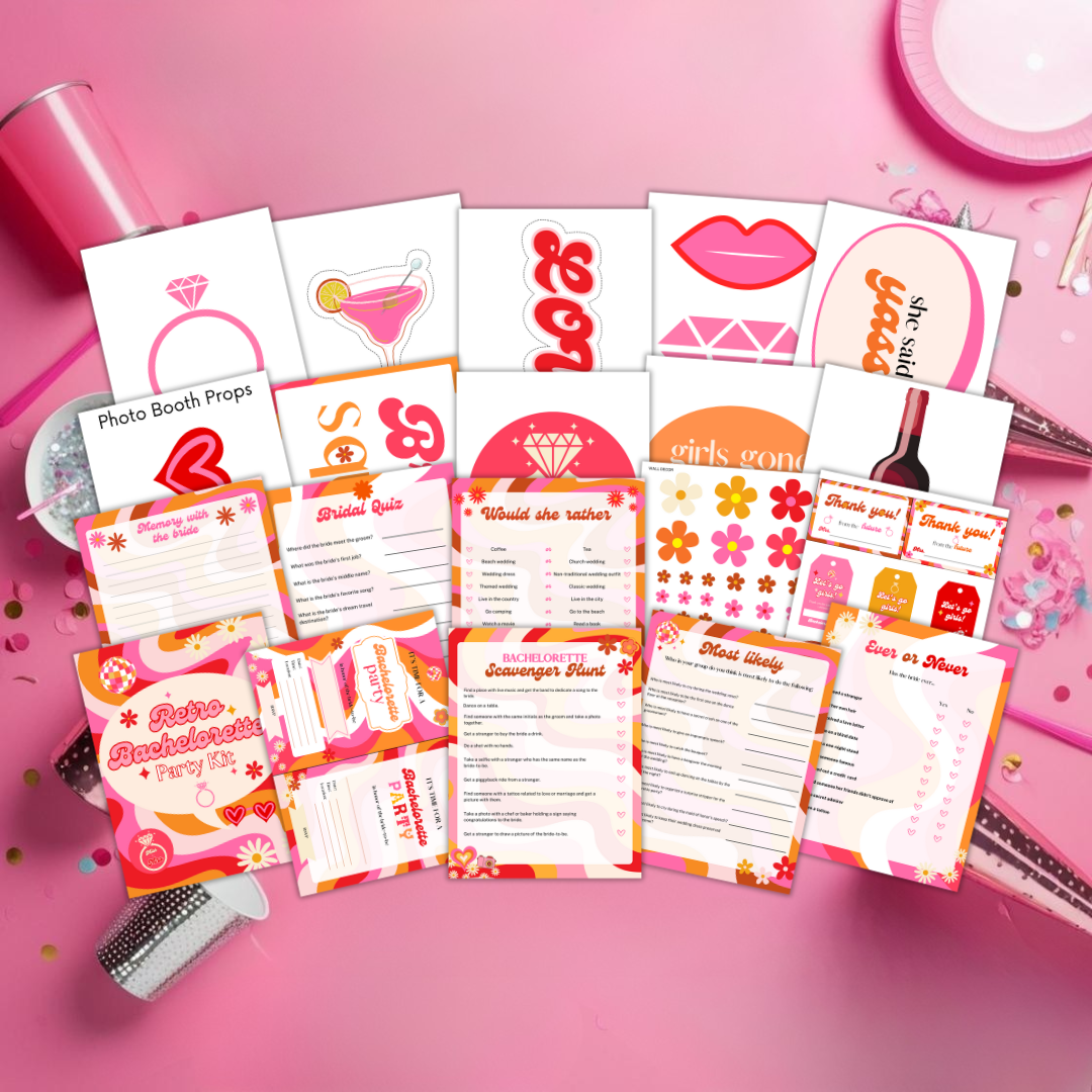 Retro Bachelorette Party Kit