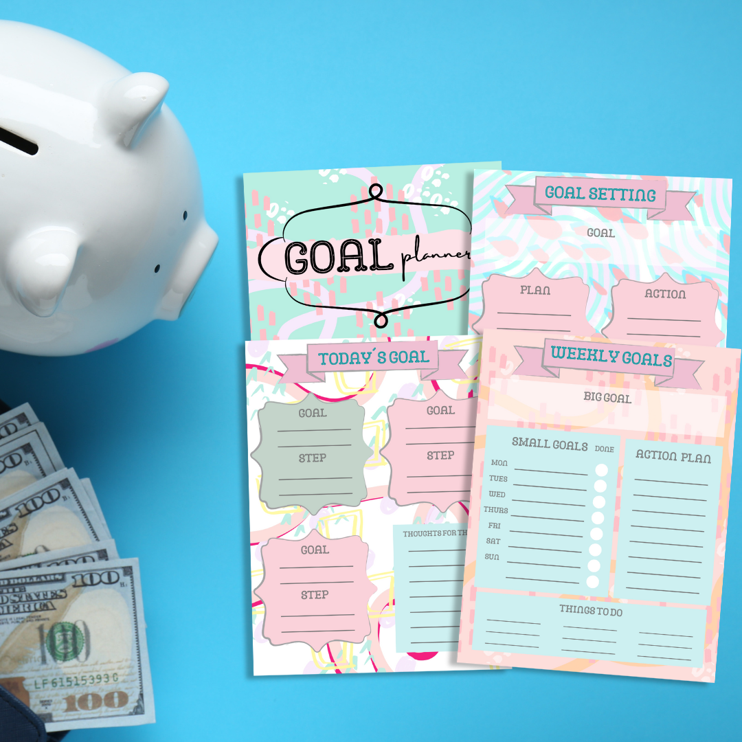 Financial, Goals, and Savings Templates Bundle