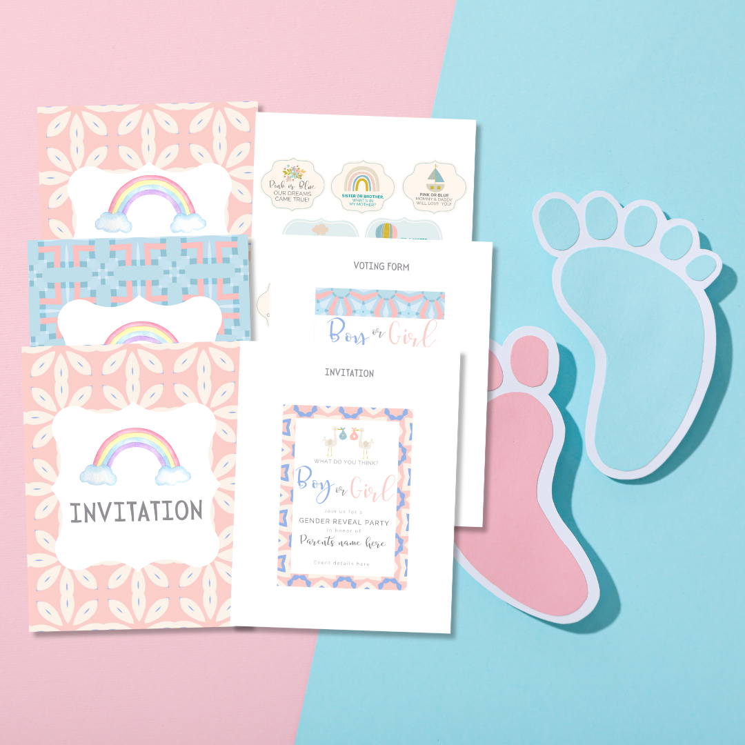 Pregnancy and Baby Shower Templates Bundle
