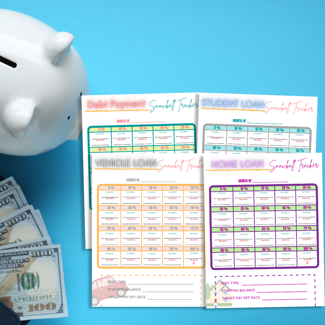 Financial, Goals, and Savings Templates Bundle