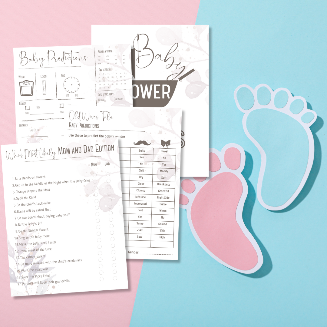 Pregnancy and Baby Shower Templates Bundle