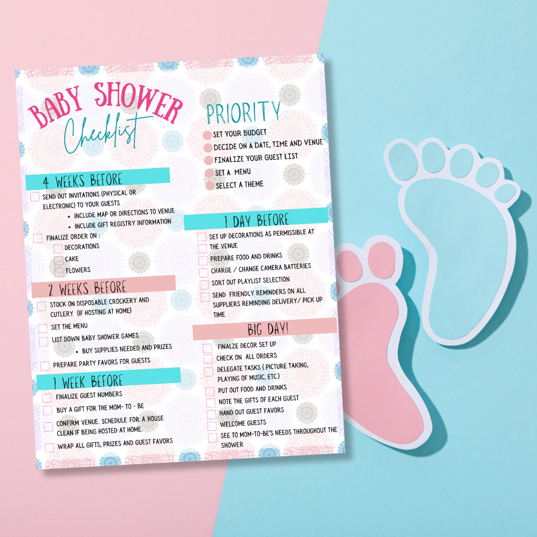 Pregnancy and Baby Shower Templates Bundle
