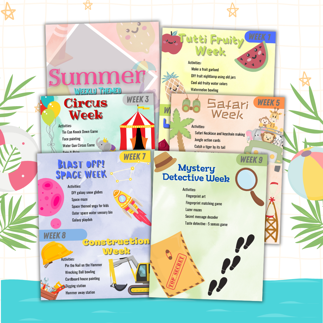 Summer Weekly Themed Activities