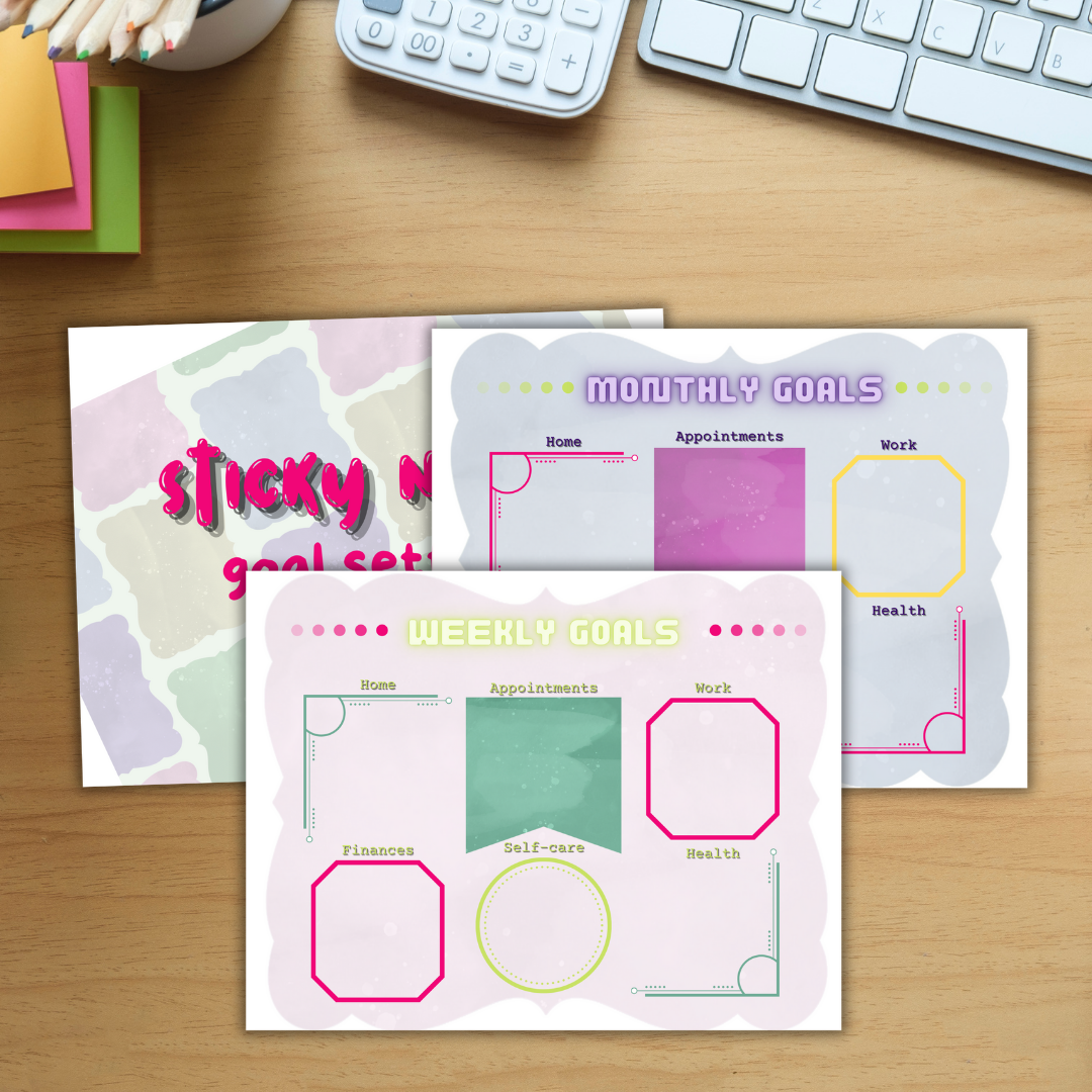 Sticky Notes Goal Setting