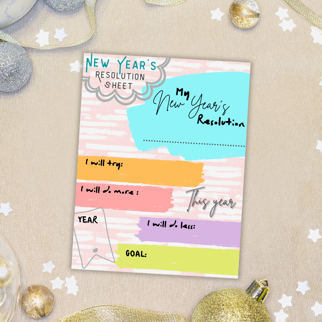 New Year Resolution Sheet
