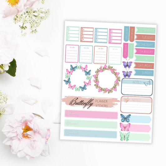 Butterfly Planner Stickers