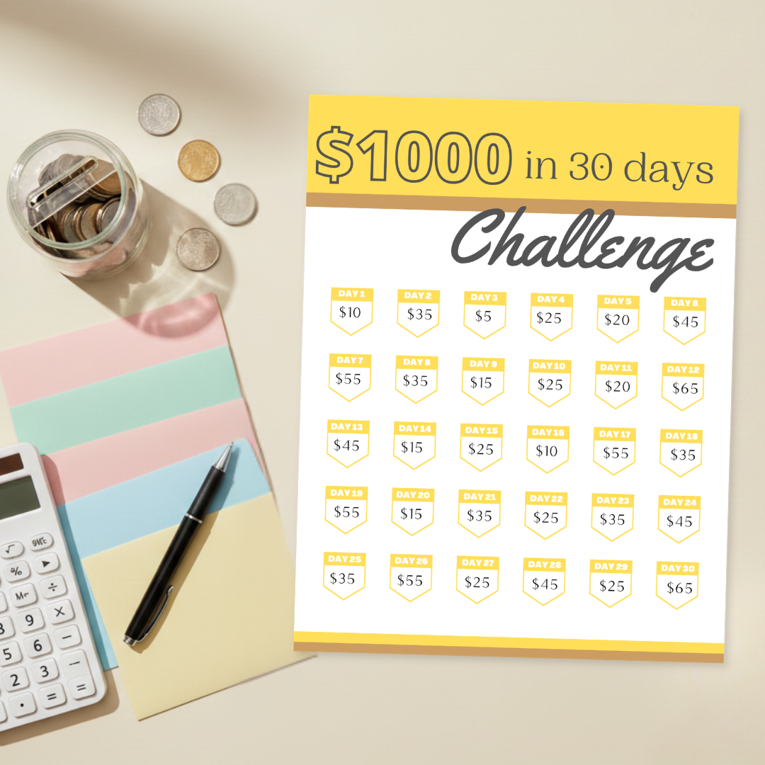 $1000 in 30 Days Challenge