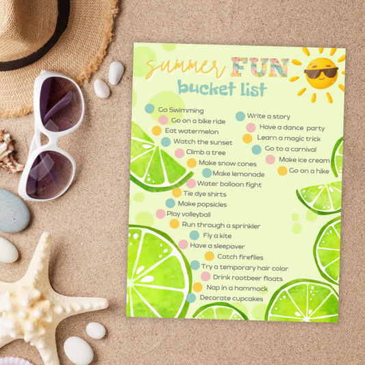 Summer Fun Bucketlist