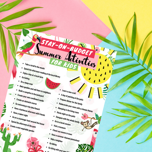 Stay-on-budget Summer Activities for Kids