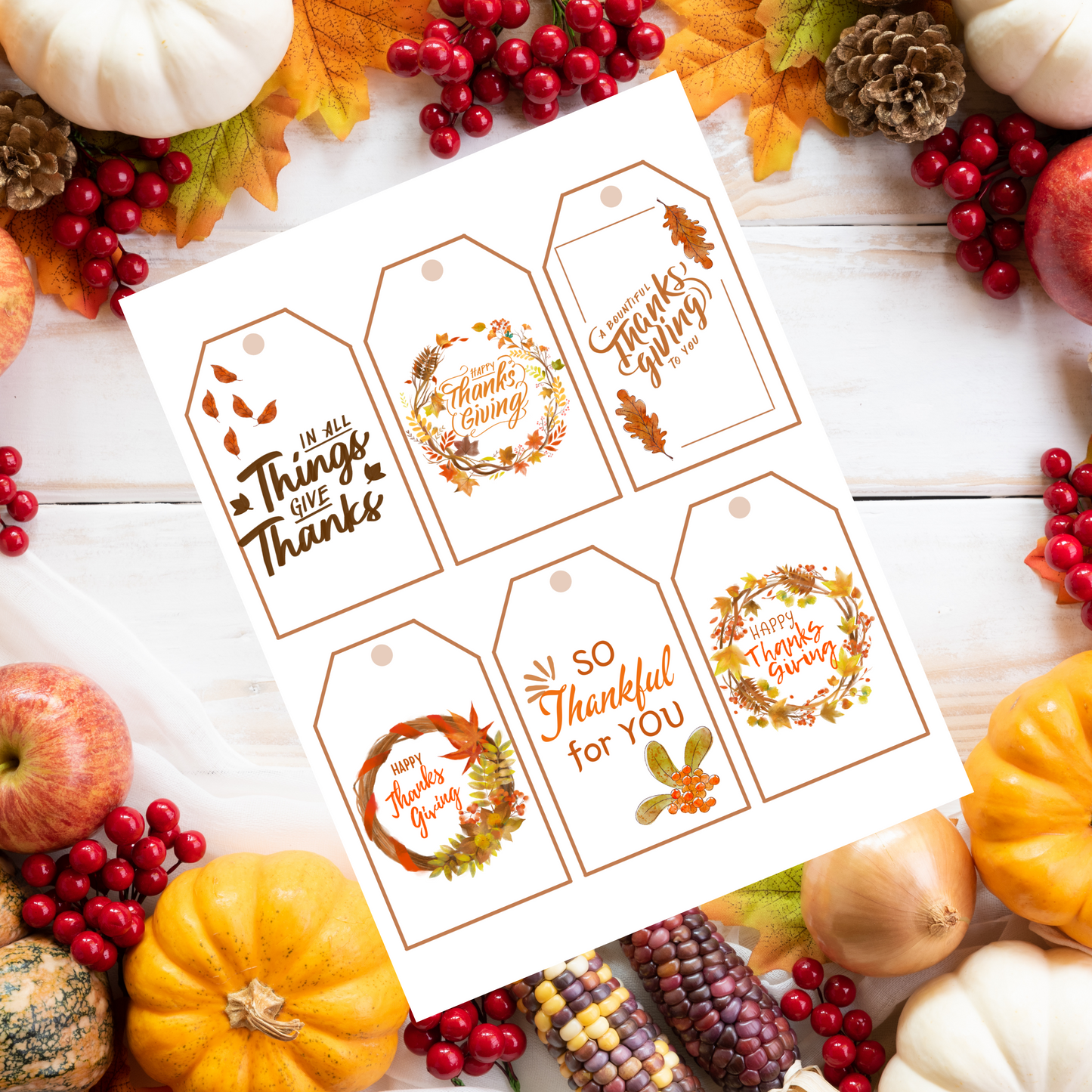 Thanksgiving Gift Tags