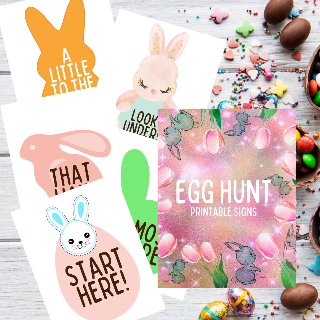 Egg Hunt Printable Signs