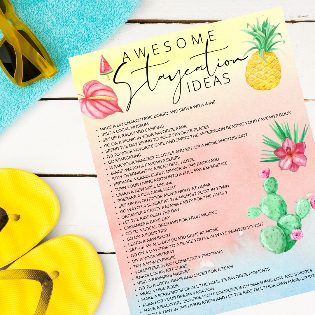 Summer Staycation Ideas