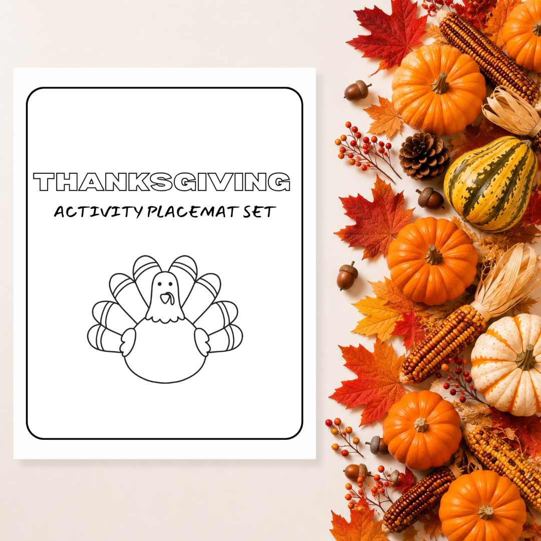 Thanksgiving Activity Placemat Set