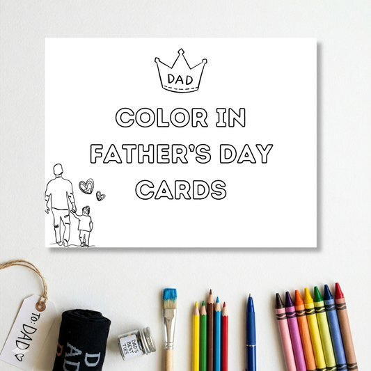 Color In Father’s Day Cards