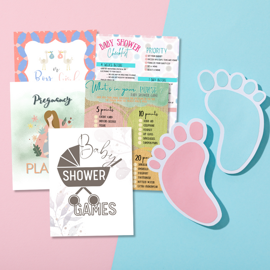 Pregnancy and Baby Shower Templates Bundle
