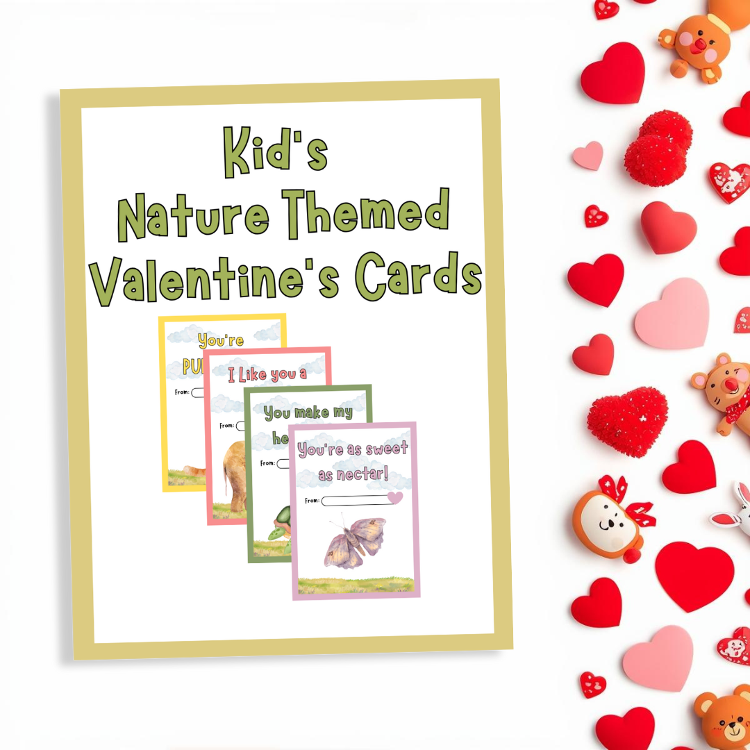 Kid's Nature-Themed Valentine's Cards