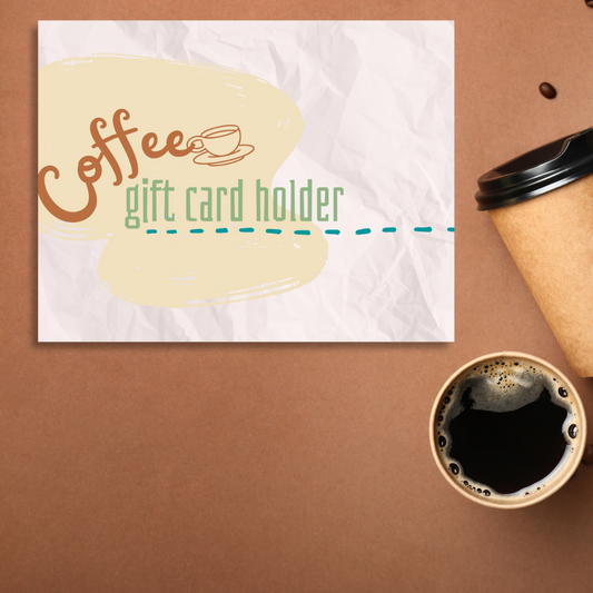 Coffee Gift Card Holder