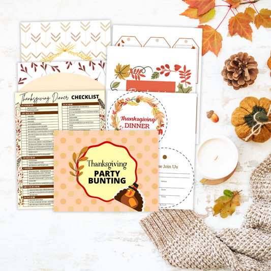 Thanksgiving Printable Templates Bundle