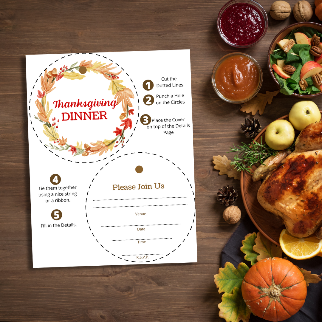 Thanksgiving Dinner Invitation