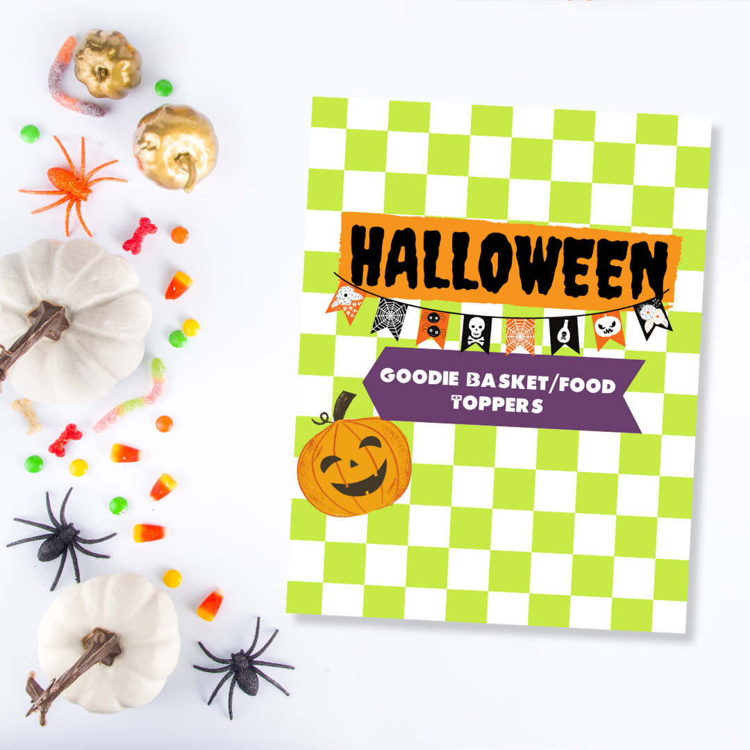 Halloween Goodie Basket/Food Toppers