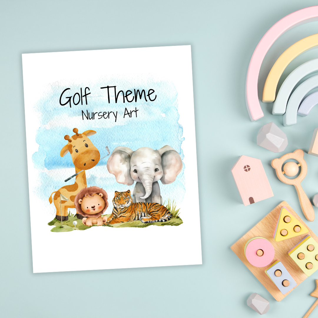 Golf Theme Nursery Art