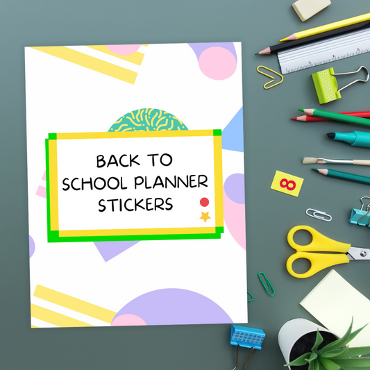 Back to School Planner Stickers