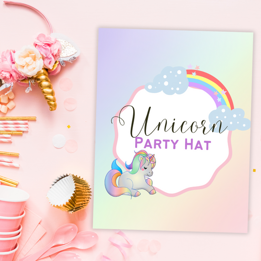 Unicorn Party Hat