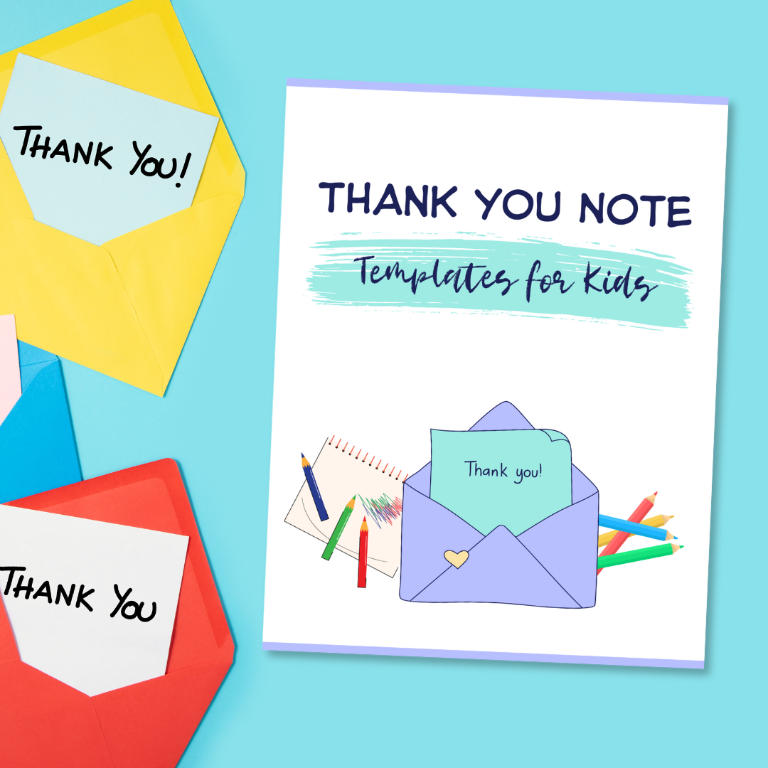 Thank You Note Templates for Kids